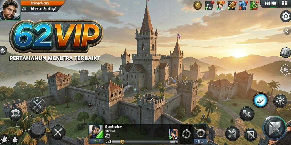 Tampilan gameplay menara pertahanan yang menarik dan penuh aksi.