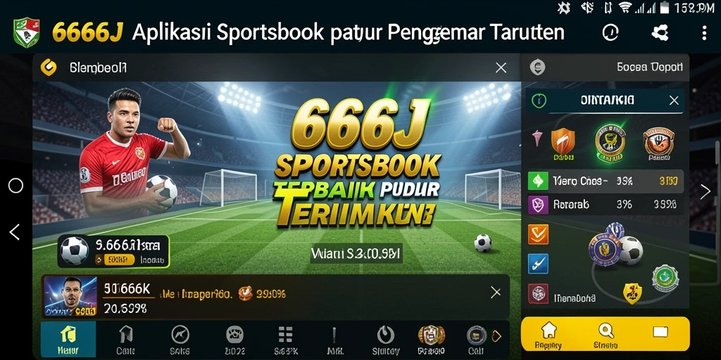 Tampilan gameplay taruhan di aplikasi 666J yang menonjol.