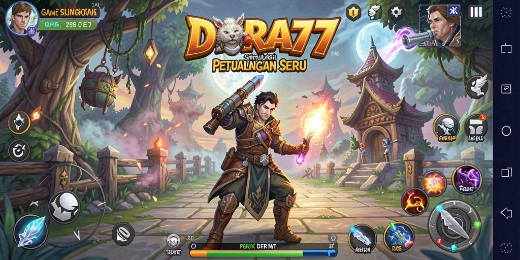 Screenshot menampilkan gameplay seru DORA77 dengan grafik menakjubkan.