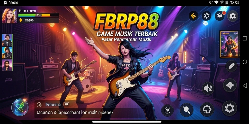 Screenshot gameplay FBRP88 menampilkan pengalaman bermain musik yang seru.