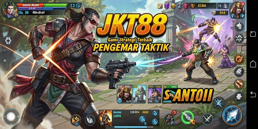 Tampilan gameplay strategi yang menantang dan seru di JKT88.