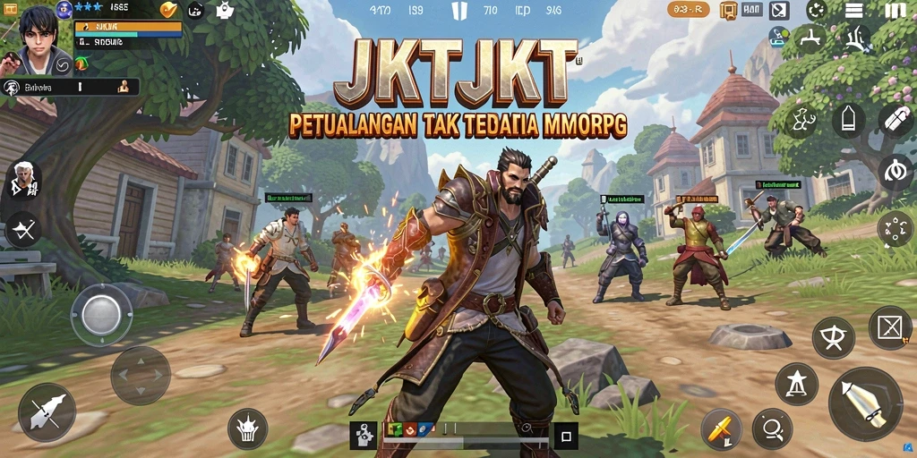 Tangkapan layar menunjukkan aksi pertempuran epik dalam <strong>JKTJKT</strong>.