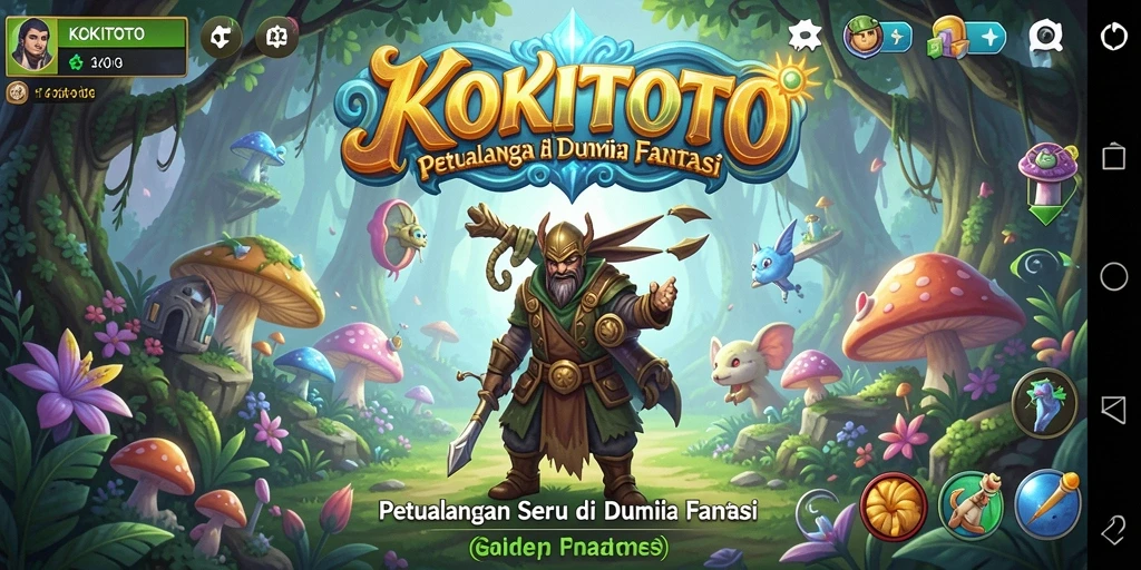 Tampilan gameplay KOKITOTO yang seru dan imersif.