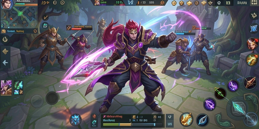 Tampilan menarik dari gameplay ARPG MLBB8 yang mengesankan.