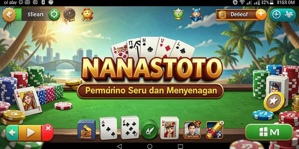 Tampilan gameplay seru dari NANASTOTO dengan grafis menarik.
