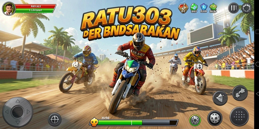 Gameplay seru di RATU303 dengan balapan yang intens.