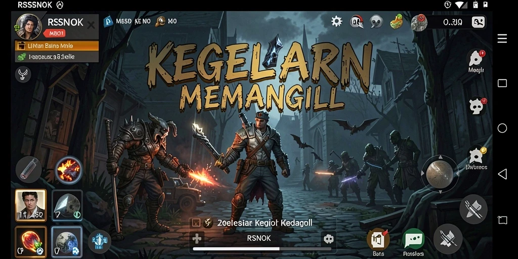 Screenshot utama RSNOK yang menunjukkan suasana mencekam dalam gameplay.