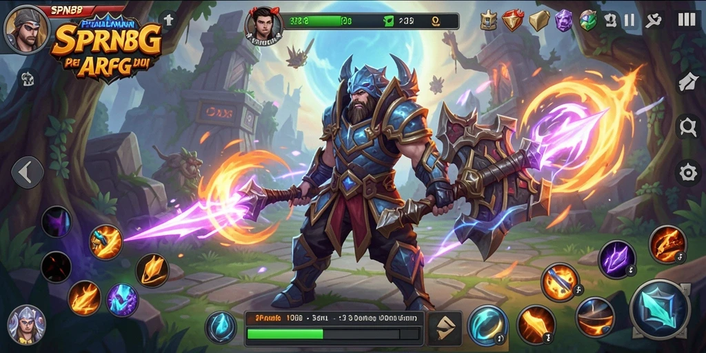 Tangkapan layar SPN88 menampilkan aksi seru dalam pertempuran ARPG.