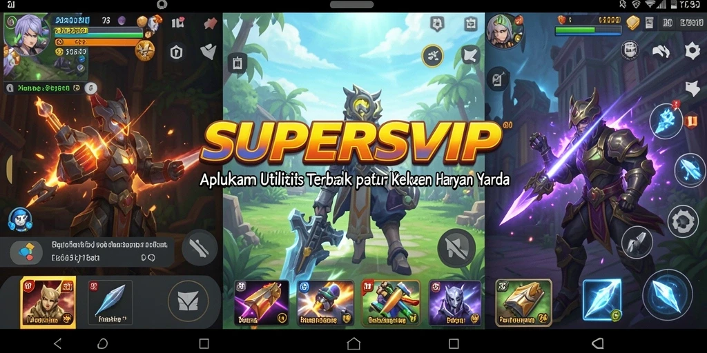 Tampilan antarmuka SUPERSVIP yang intuitif dan mudah digunakan.