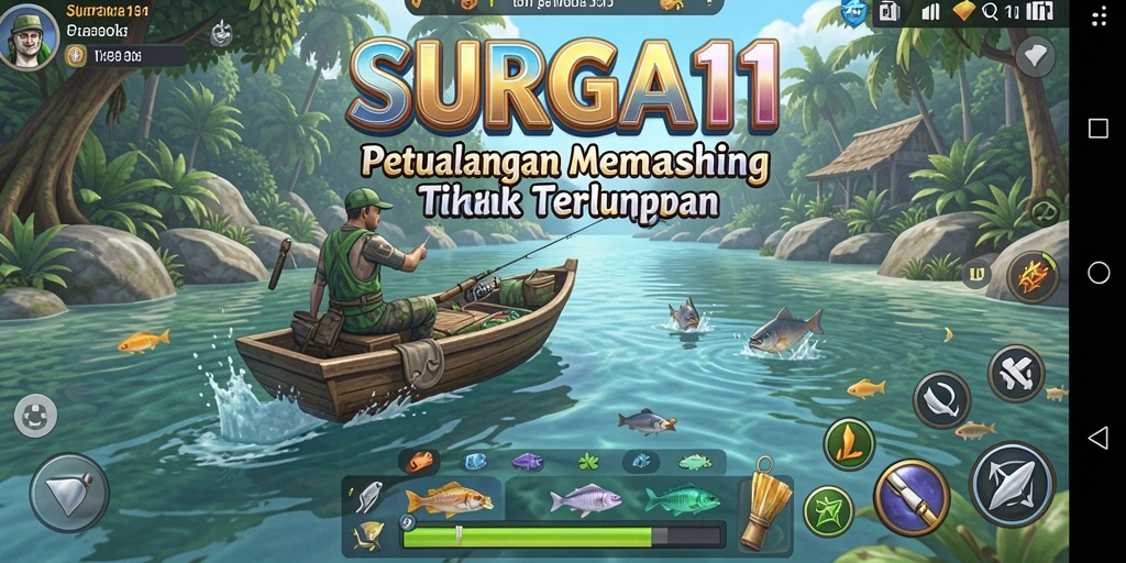 Tangkapan ikan yang luar biasa dalam SURGA11 dengan lingkungan yang menakjubkan.