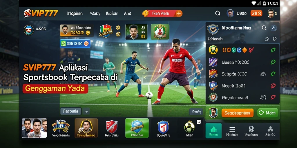 Tampilan gameplay menarik dari aplikasi Sportsbook SVIP777.