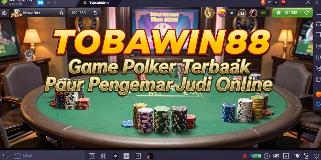 Tampilan gameplay Poker yang seru di TOBAWIN88.