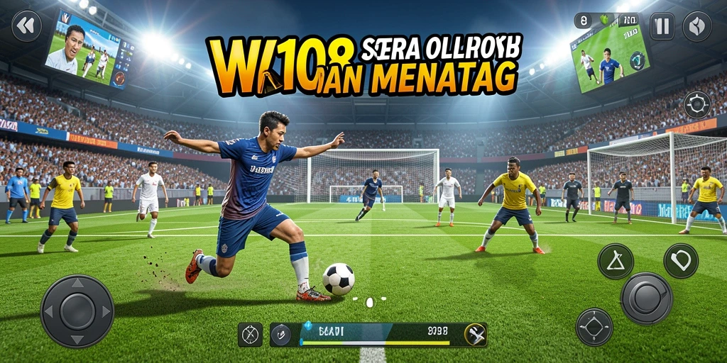 Tampilan gameplay seru dalam VW108 yang penuh aksi olahraga.