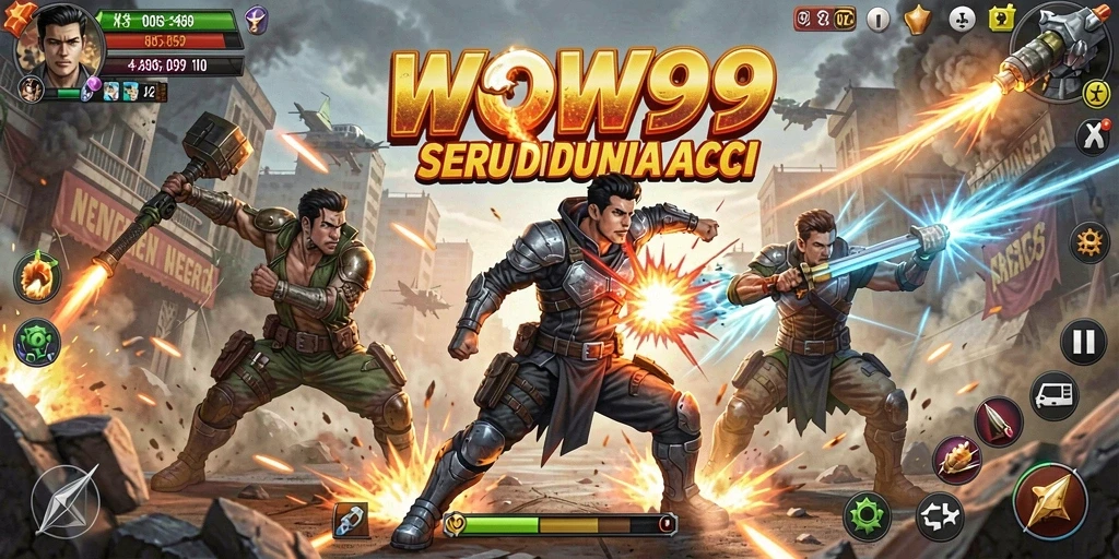 Tampilan gameplay WOW99 yang mendebarkan dan penuh aksi.