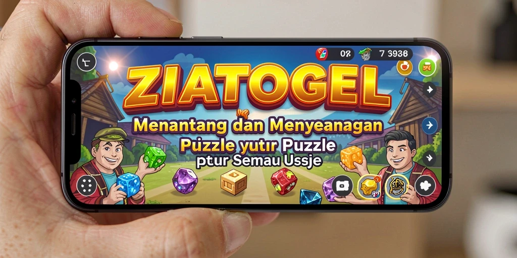 Screenshot gameplay ZIATOGEL menampilkan tantangan puzzle yang seru.